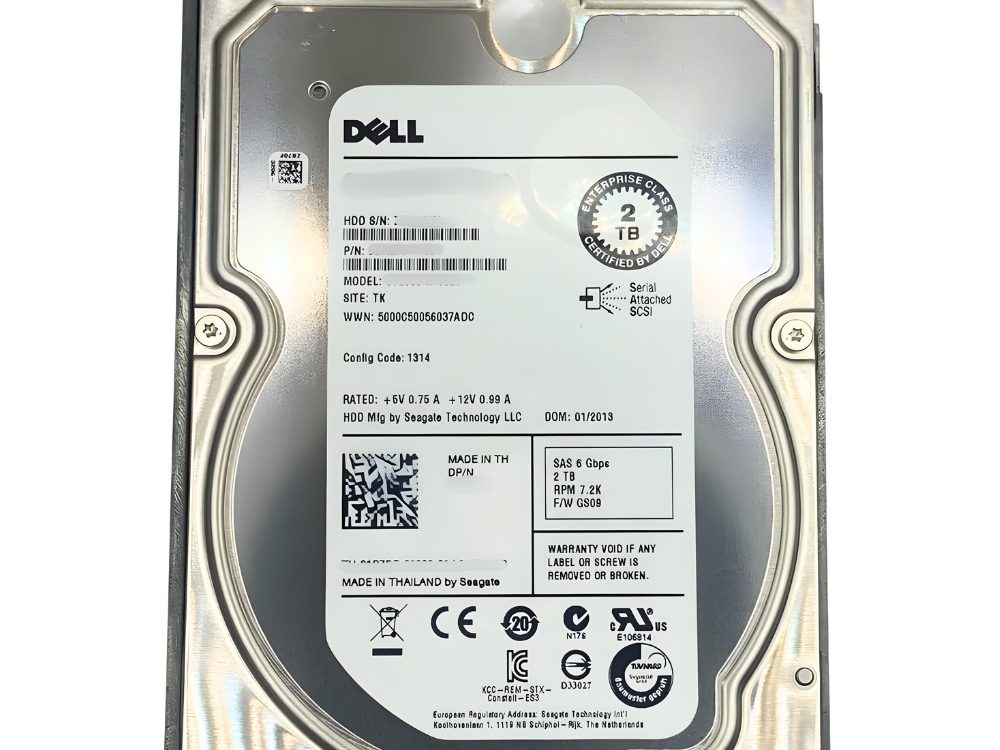 Disco Rígido Interno Dell 2Tb 7.2K 3.5 SAS - 0XP99D