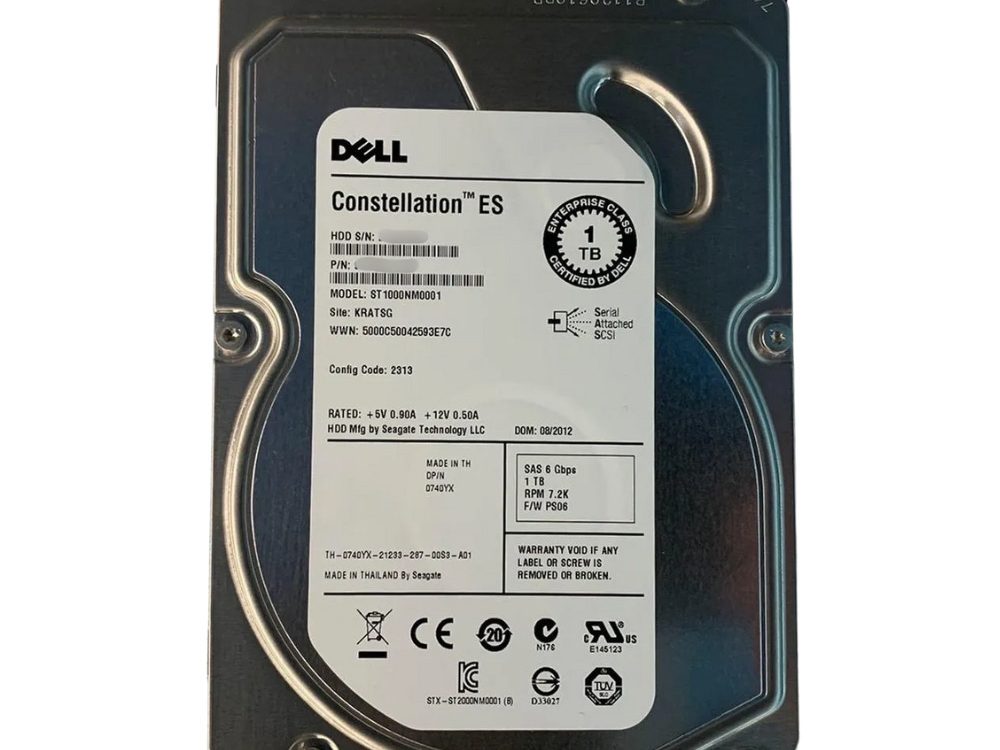 Disco Rígido Interno Dell 1Tb  7.2  K 2.5  SAS - 031N08