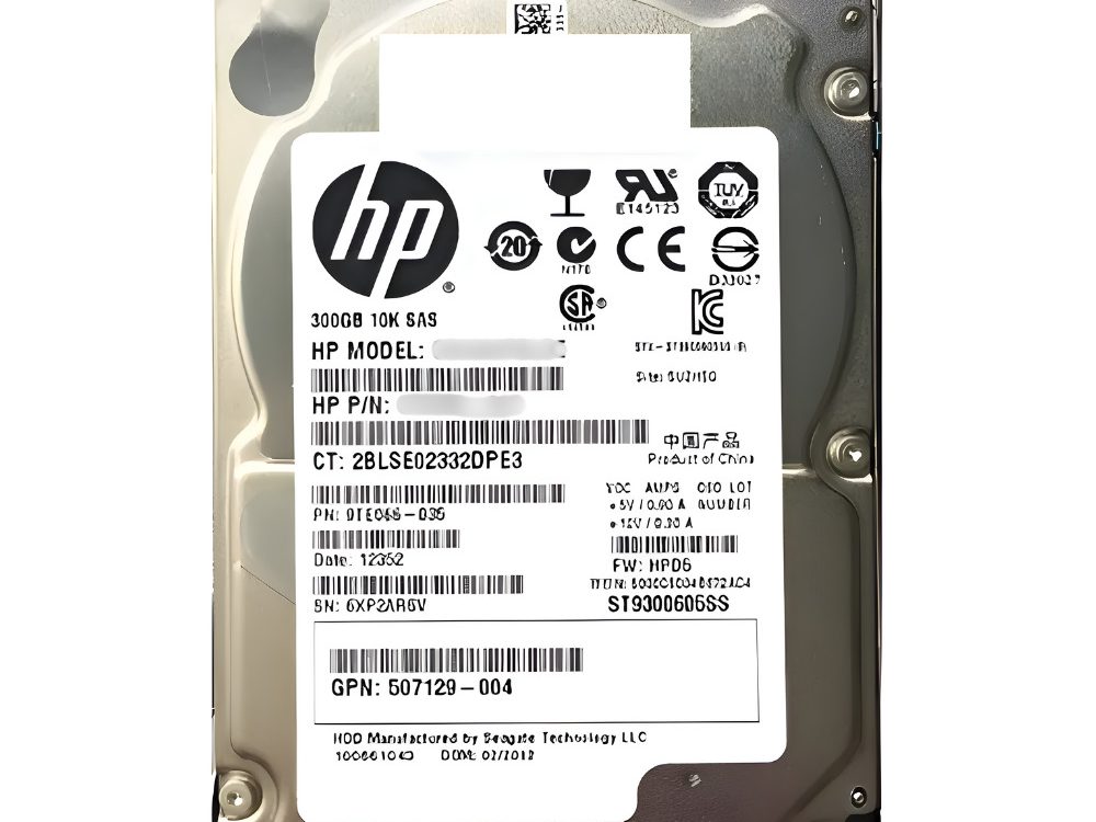 Disco Rígido Interno HP 300 Gb 10K 2.5 SAS - 651247-001