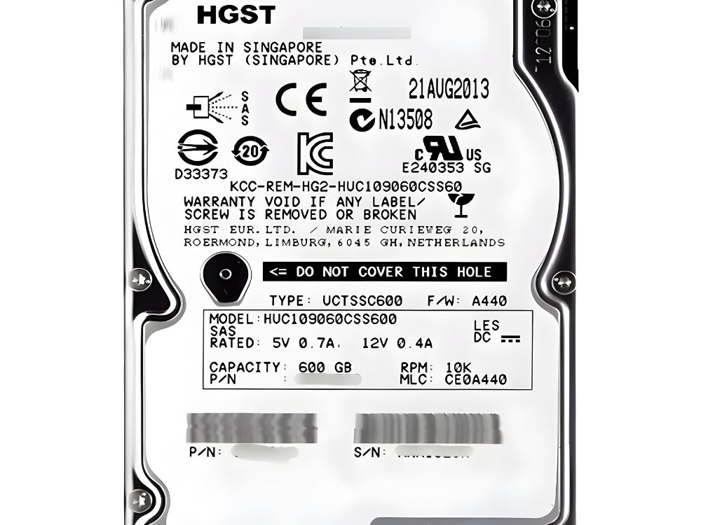 Disco Rígido Interno Hitachi 600Gb 10K 2.5 SAS - 0B26085