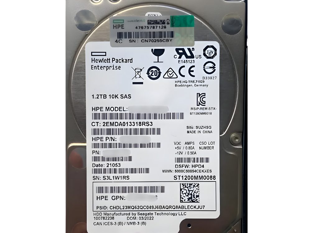 Disco Rígido Interno HP 1.2Tb 10K 2.5 SAS - 768788-004