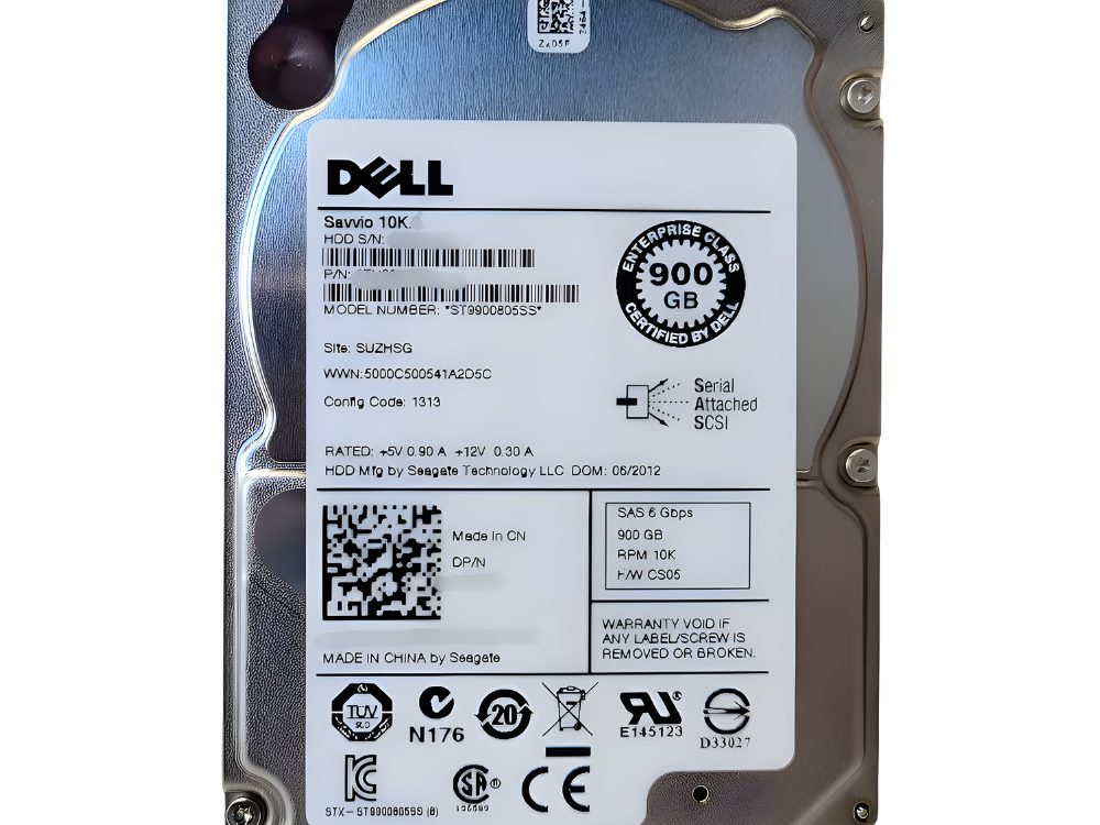 Disco Rígido Interno Dell 900Gb 10K 2.5 SAS - 04X1DR