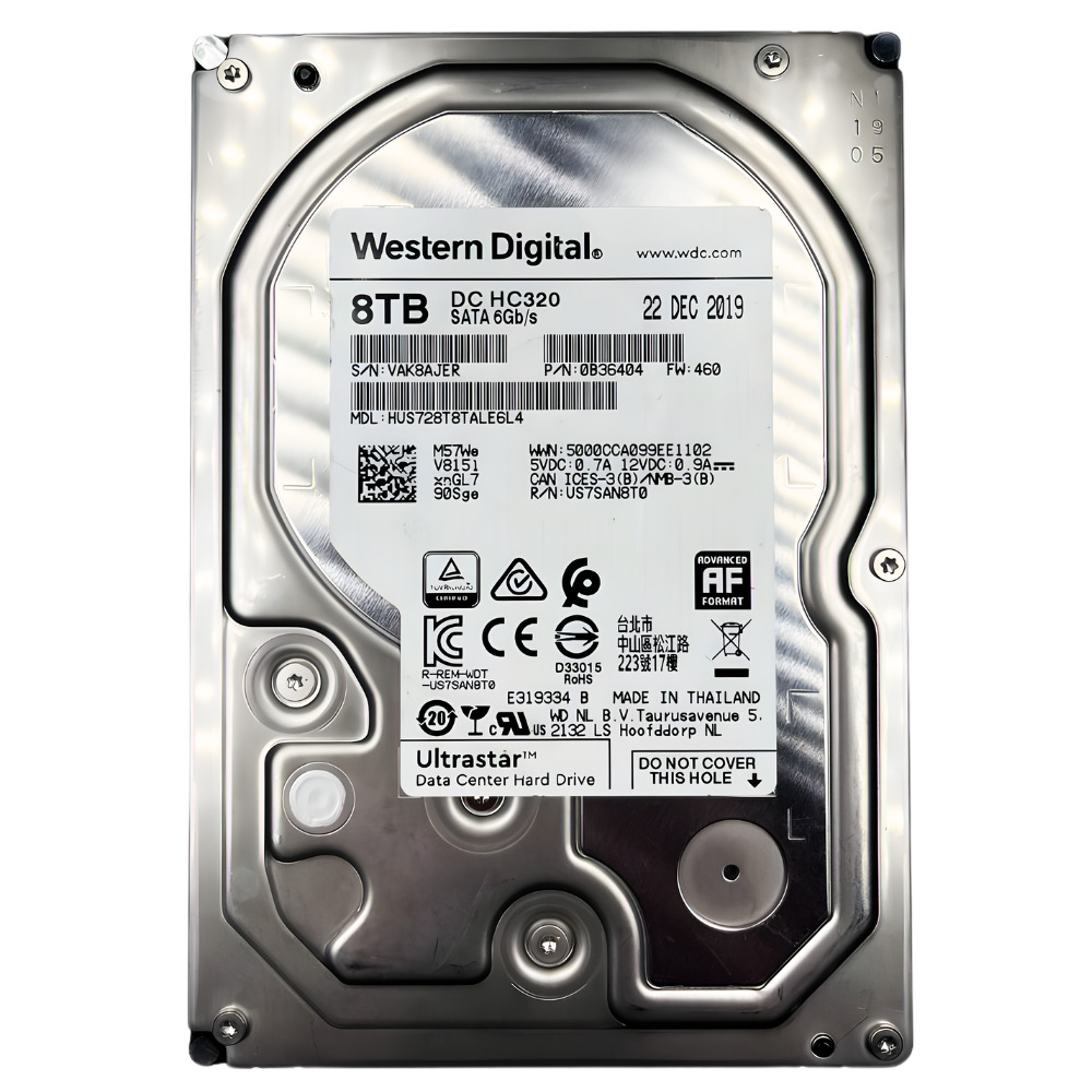 Disco Rígido Interno WD Western Digital 8TB 7.2K 3.5 SATA - 0B36404 - Imagem 3