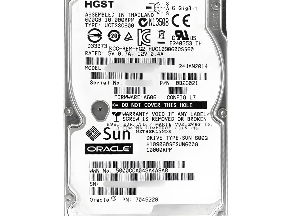 Disco Rígido Interno Hitachi 600Gb 15K 2.5 SAS - 0B31334