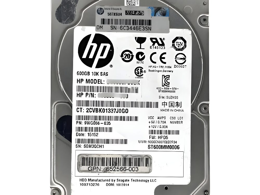 Disco Rígido Interno HP 600Gb 10K 2.5 SAS - 781581-001