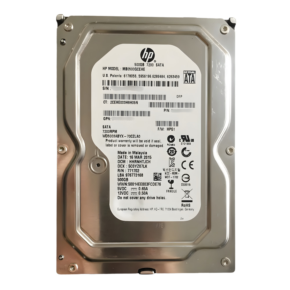 Disco Rígido Interno HP 500Gb 7.2K 3.5 SATA - 658084-001