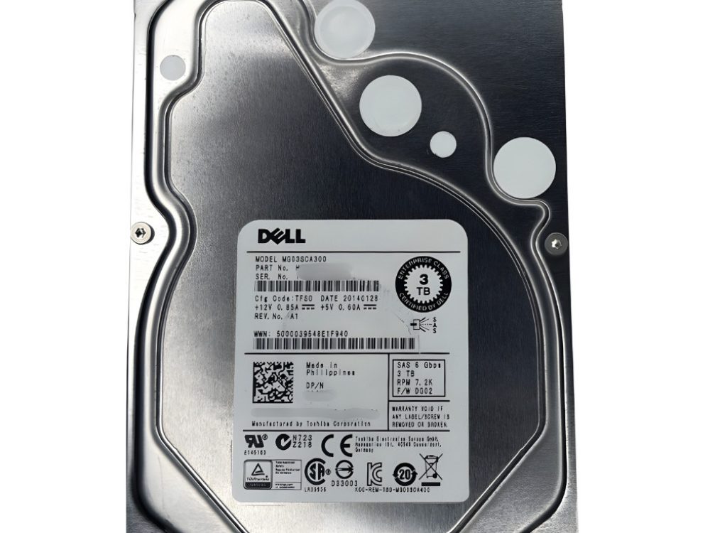 Disco Rígido Interno Dell 3Tb 7.2K 3.5 SAS - 014X4H