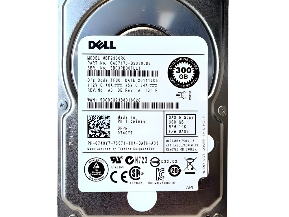 Disco Rigido Interno Dell 300Gb 10K 12Gbp/s SAS - 1V8200-150 - 0YJ2KH