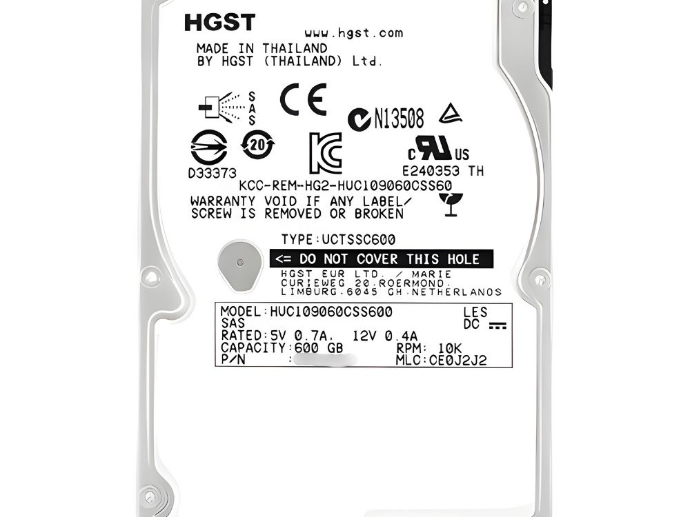Disco Rígido Interno Hitachi 600Gb 10K 2.5 SAS - 0B27264