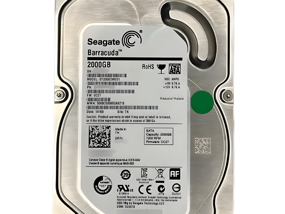 Disco Rígido Interno Seagate 2TB 7.2K 3.5 SATA - 9JW168-268