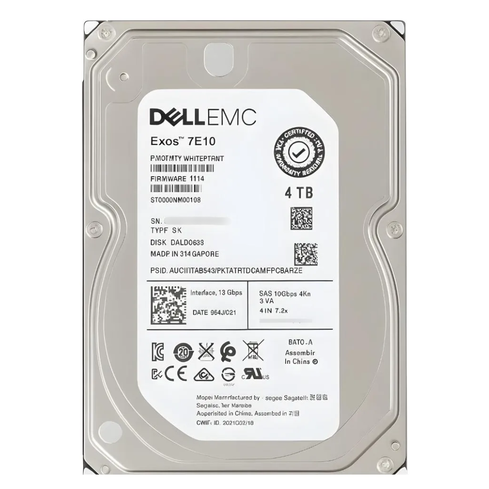 Disco Rígido Dell 4Tb 7.2K 3.5 SATA - 0B36057 - Imagem 3