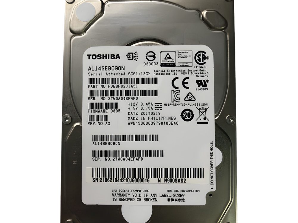 Disco Rígido Interno Toshiba 900Gb 10K 2.5 SAS - AL14SEB090N
