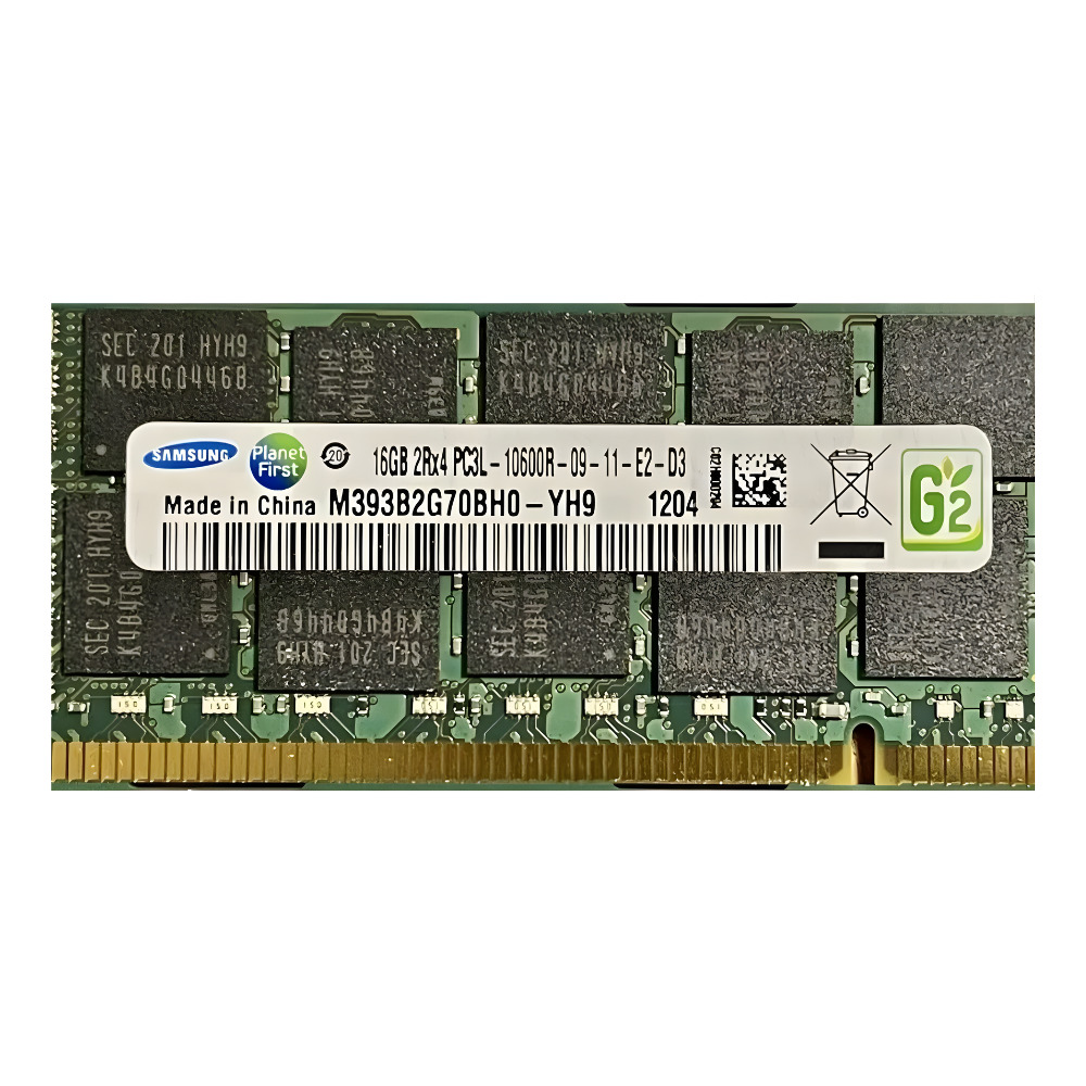 Memória Samsung PC3L 10600R 16Gb 2Rx4 - M393B2G70BH0-YH9 - Imagem 3