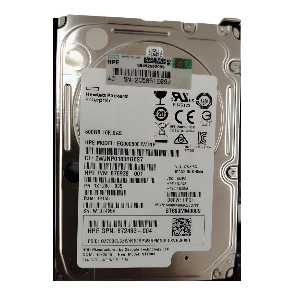 Disco Rígido Interno HPE 600Gb 10K 2.5 SAS - 876938-001 - Imagem 3