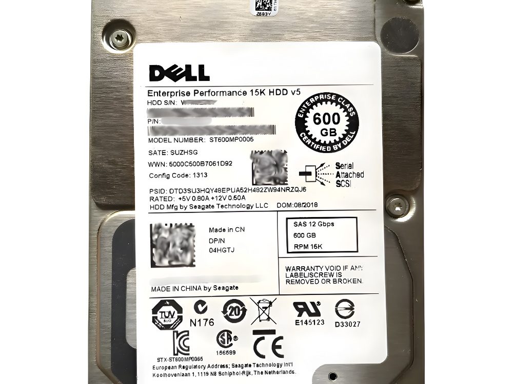 Disco Rigido Interno Dell 600Gb 15K 12Gbps 2.5 SAS - 1MJ200-151 - 04HGTH