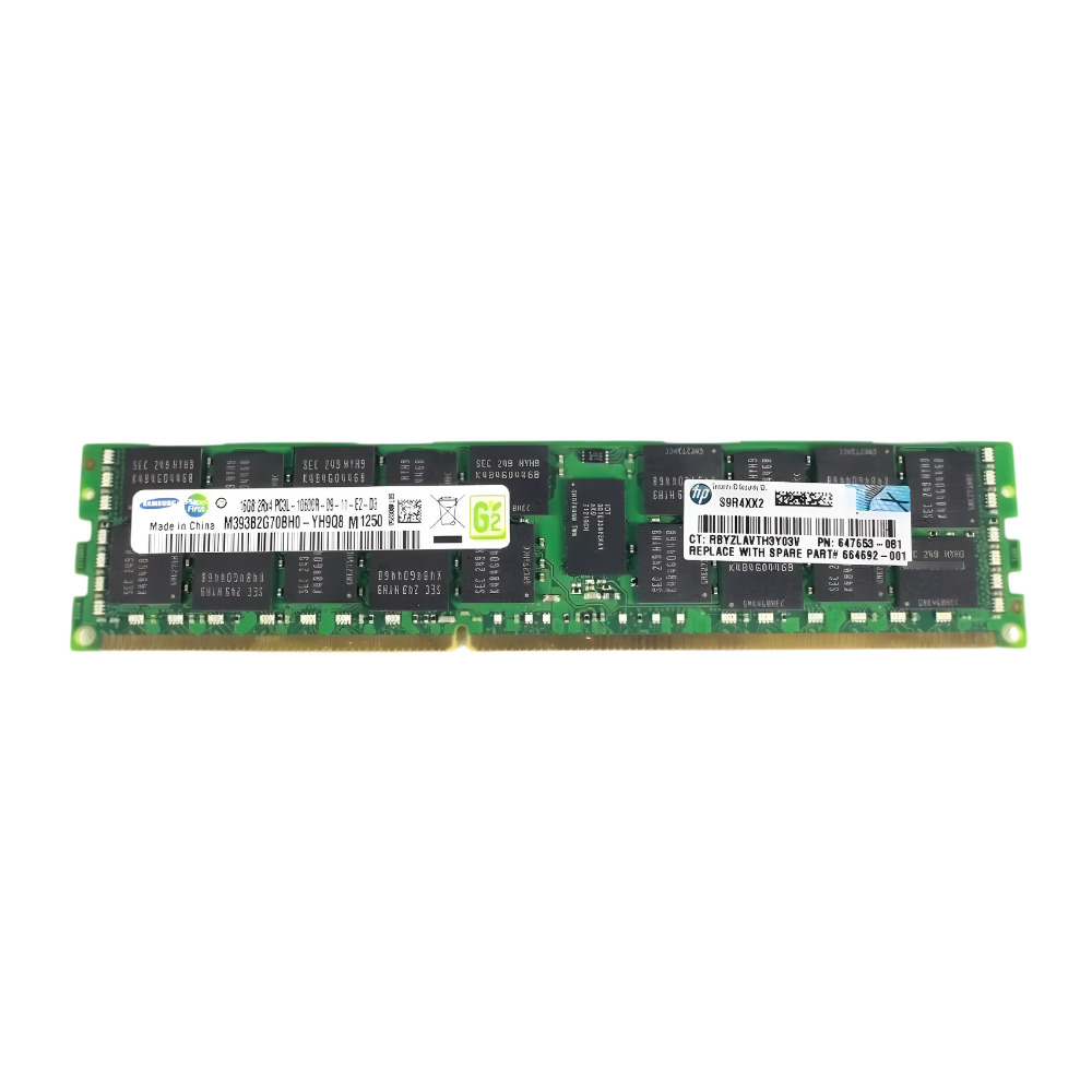 Memória Samsung PC3L 10600R 16Gb 2Rx4 - M393B2G70BH0-YH9