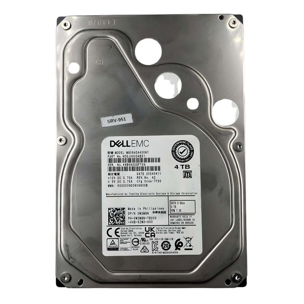 Disco Rigido Interno Dell 4Tb 7.2K 3.5 SATA - 0W2M9N