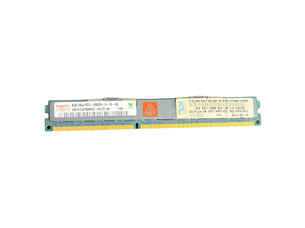 Memória SK Hynix PC3 10600R 8Gb 2Rx4 - HMT41GV7BMR4C-H9
