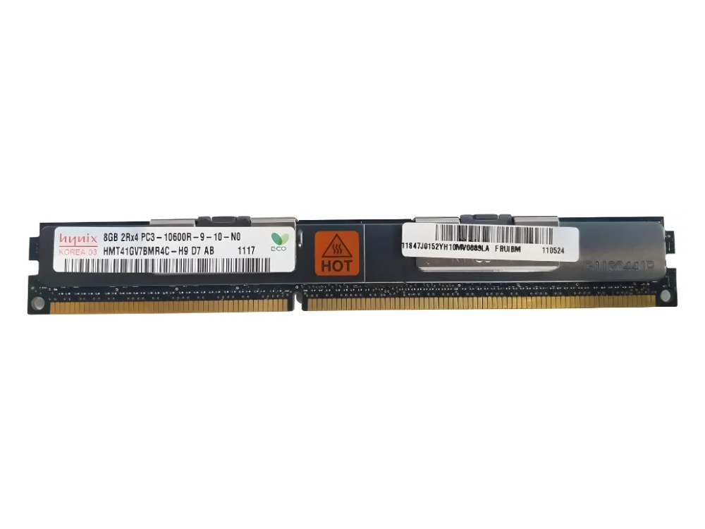 Memória SK Hynix PC3 10600R 8Gb 2Rx4 - HMT41GV7BMR4C-H9
