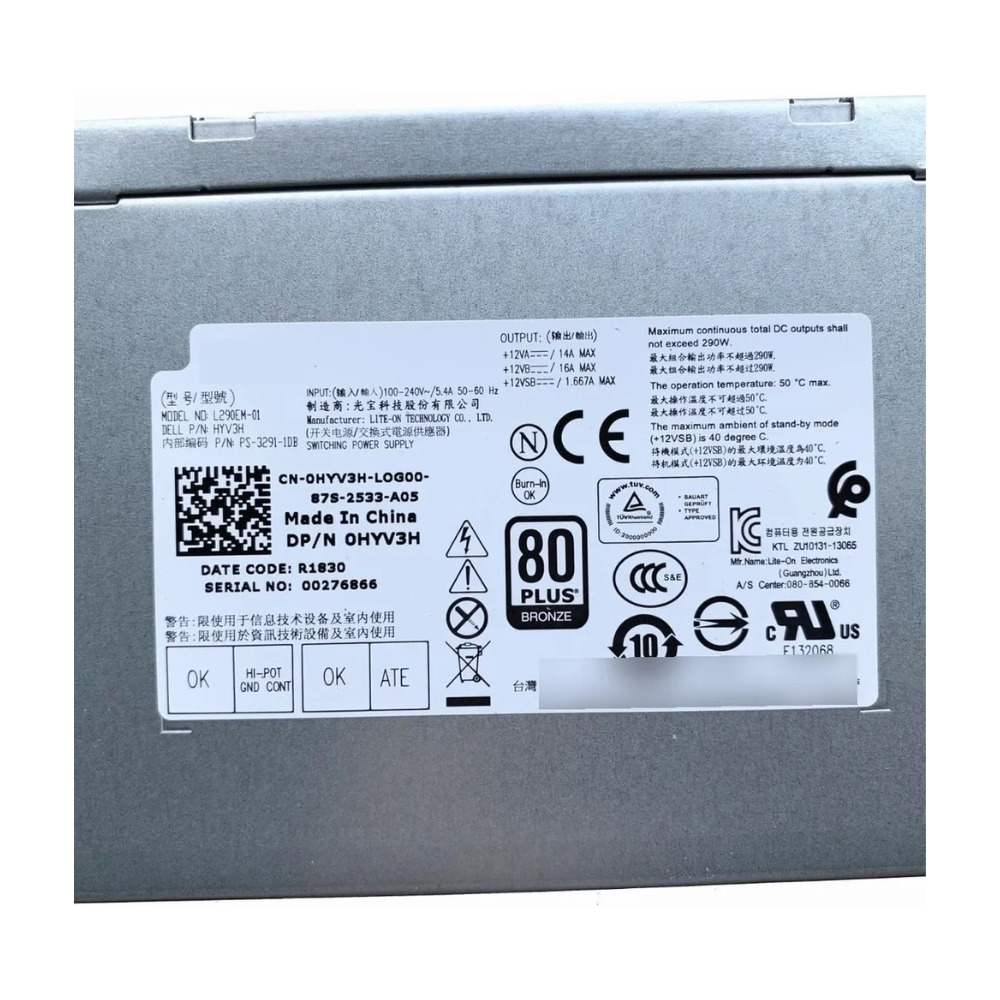 Fonte Servidor Dell 290W L290EM-01 - 0HYV3H - Imagem 4