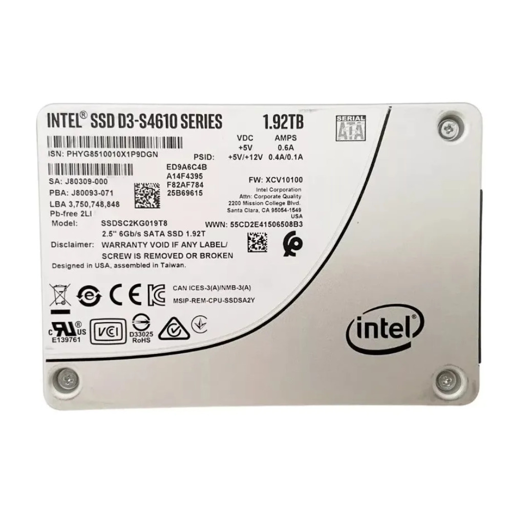 Disco Solido interno Intel D3-S4610 Series 1.92Tb 6Gb/s SATA - SSDSC2KG019T8 - Imagem 3
