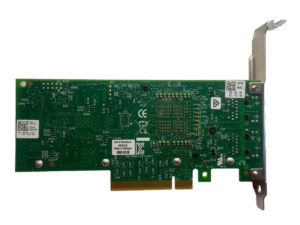 Alternative view of Placa de Rede RJ45 Intel X540-T2 10Gb 2 Portas - 03DFV8