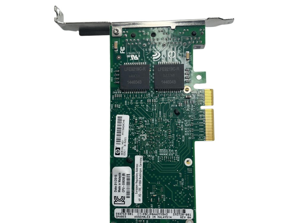 Alternative view of Placa de Rede RJ45 HP 1Gb 4 Portas - 593743-001 - HSTNS-BN58