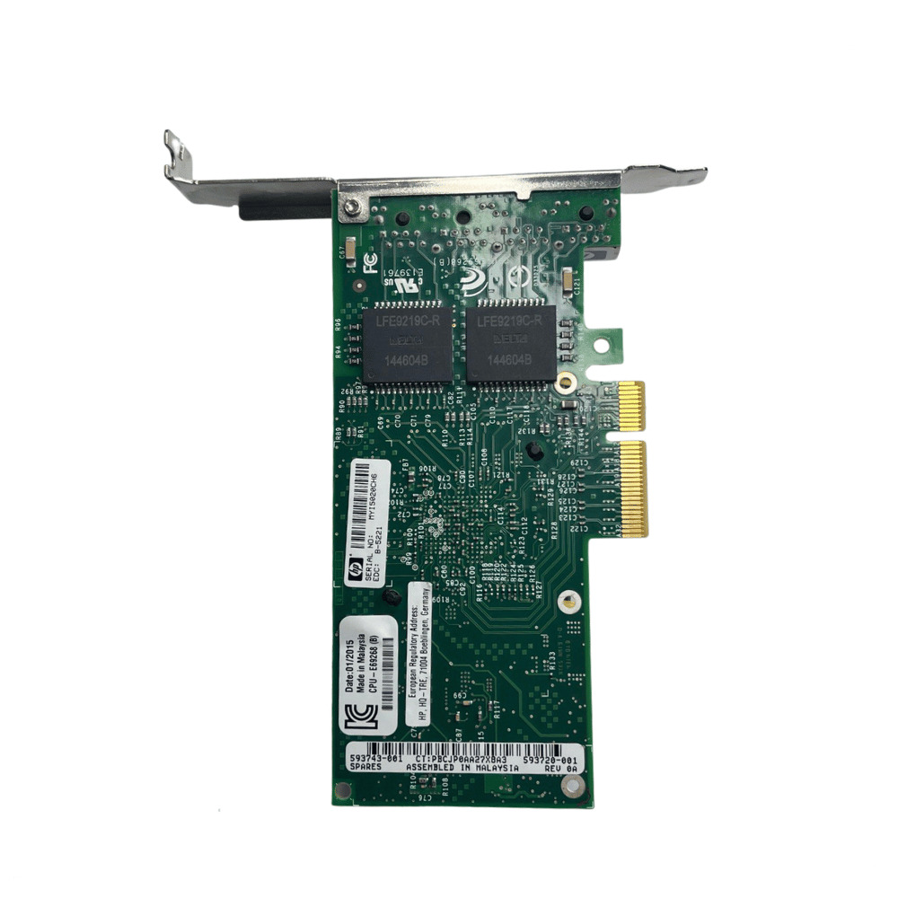 Placa de Rede RJ45 HP 1Gb 4 Portas - 593743-001 - HSTNS-BN58 - Imagem 2
