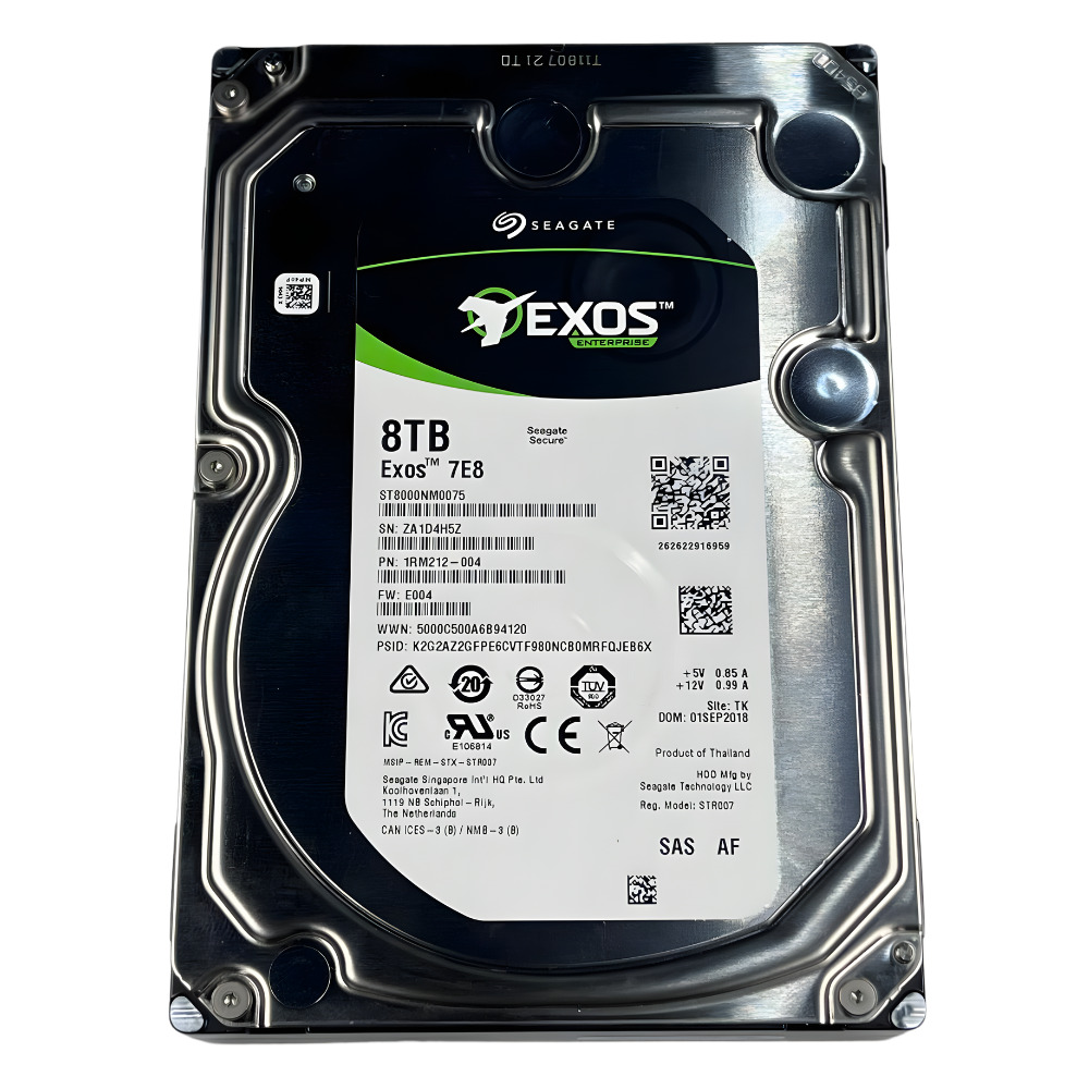 Disco Rígido Seagate Exos 7E8 8Tb 7.2K 3.5 SAS - 1RM212-004