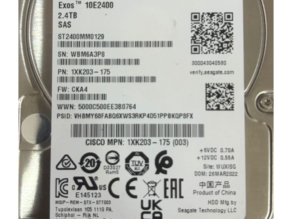 Alternative view of Disco Rígido Interno Seagate 2.4Tb 10k 2.5 SAS Exos 10E2400 - 1XK203-175