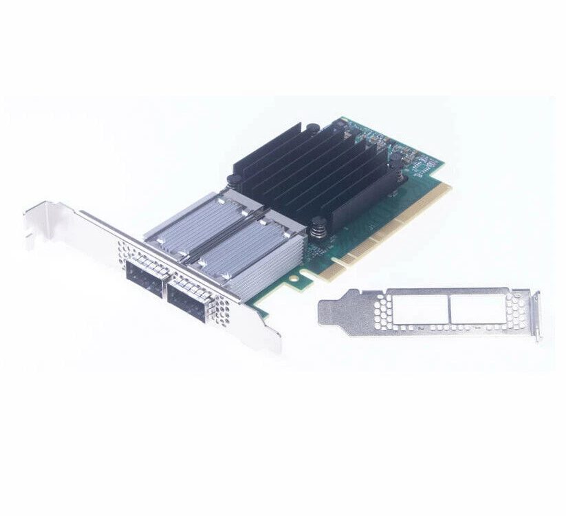 Alternative view of Placa de rede Mellanox ConnectX-4 MCX456A-ECAT porta dupla VPI 100GbE 2 portas QSFP+ Low Profile
