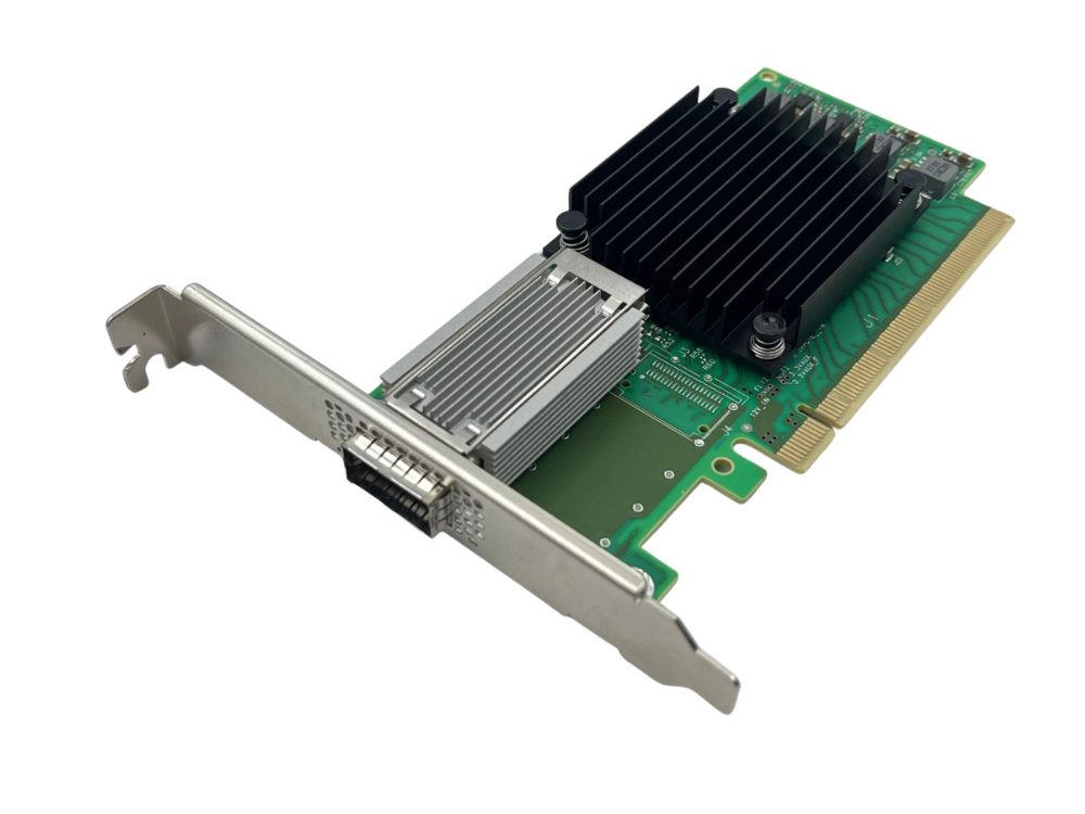 Alternative view of Placa de rede Mellanox ConnectX-5 CX555A PCIe3.0x16 100G QSFP28 MCX555A-ECAT 1 porta QSFP+