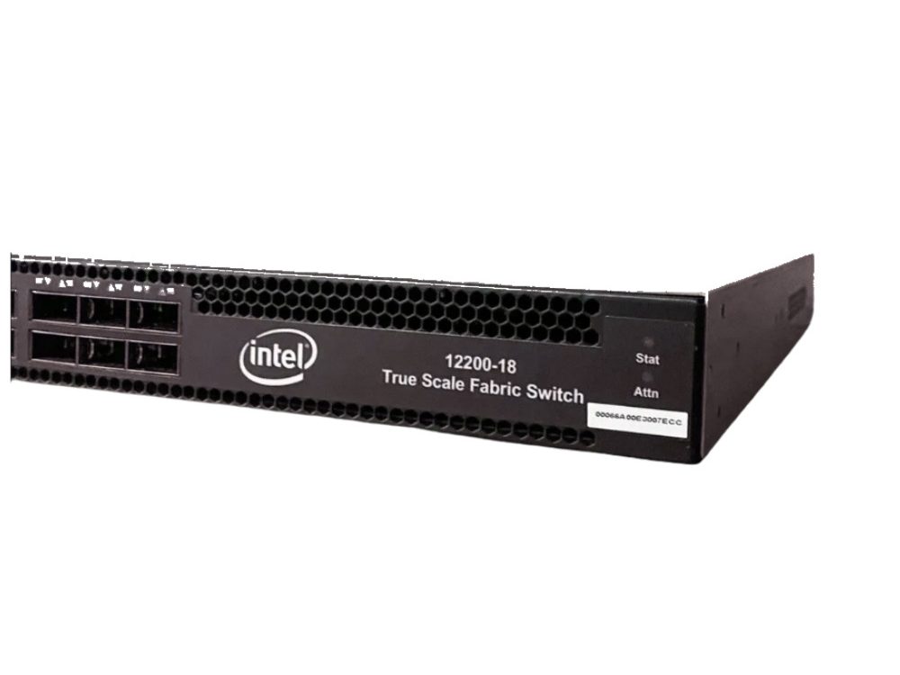 Alternative view of Switch Intel 12200-18 True Scale Fabric InfiniBand QDR 40Gb/s 18 Portas QSFP